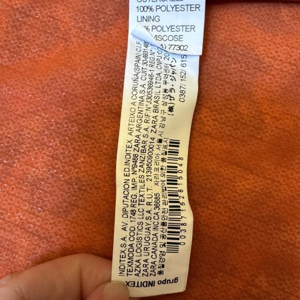 Zara Basic Open Front Cropped Sequin Jacket, Mult… - image 3